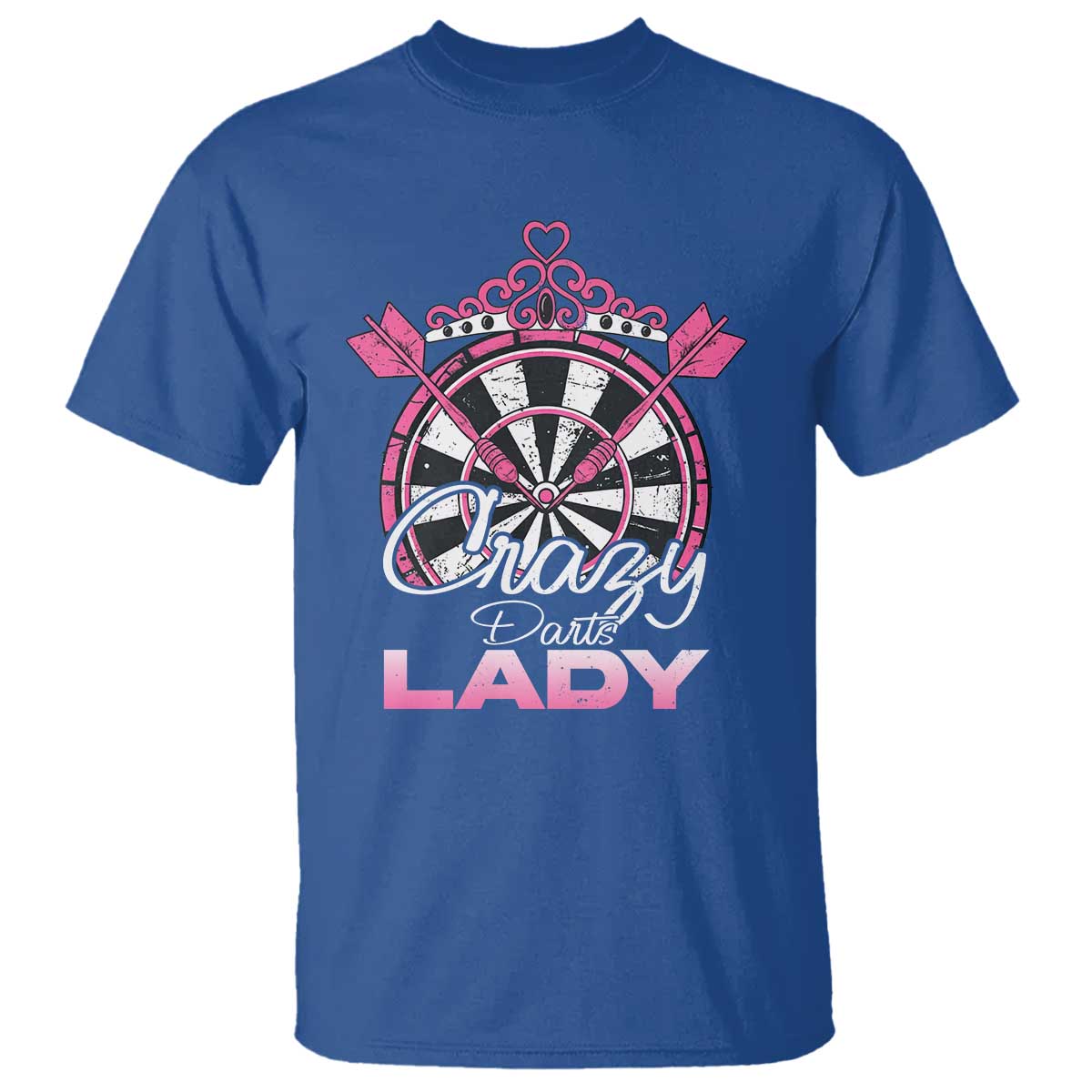 Crazy Darts Lady T Shirt Funny Pub Game Gift For Women - Wonder Print Shop