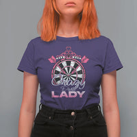 Crazy Darts Lady T Shirt For Women Funny Pub Game Gift For Women - Wonder Print Shop
