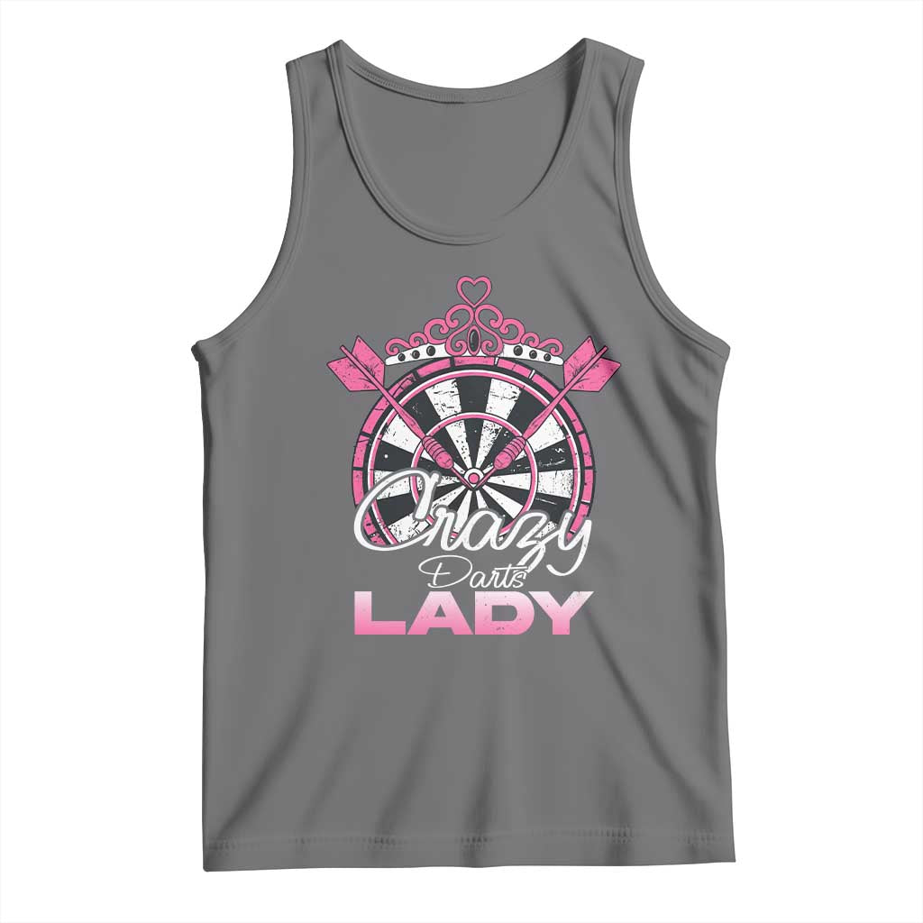 Crazy Darts Lady Tank Top Funny Pub Game Gift For Women - Wonder Print Shop