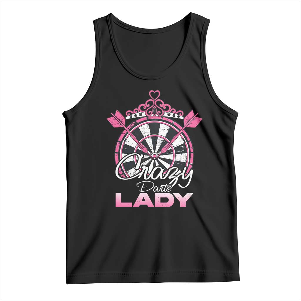 Crazy Darts Lady Tank Top Funny Pub Game Gift For Women - Wonder Print Shop