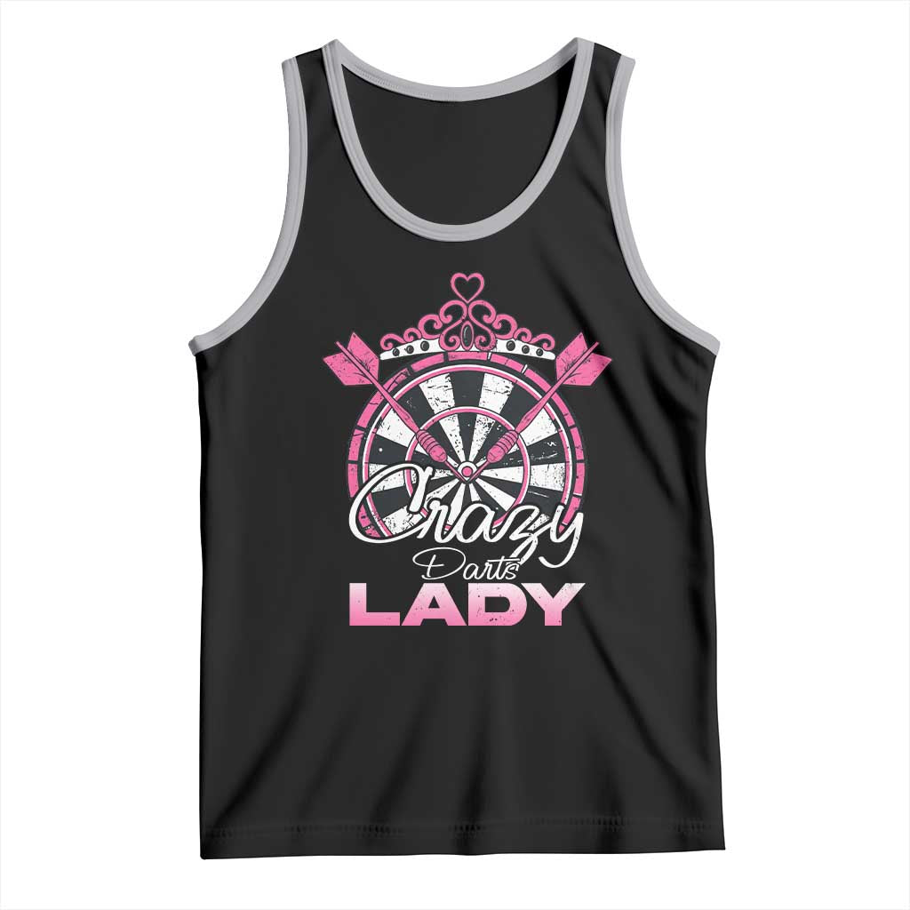 Crazy Darts Lady Tank Top Funny Pub Game Gift For Women - Wonder Print Shop