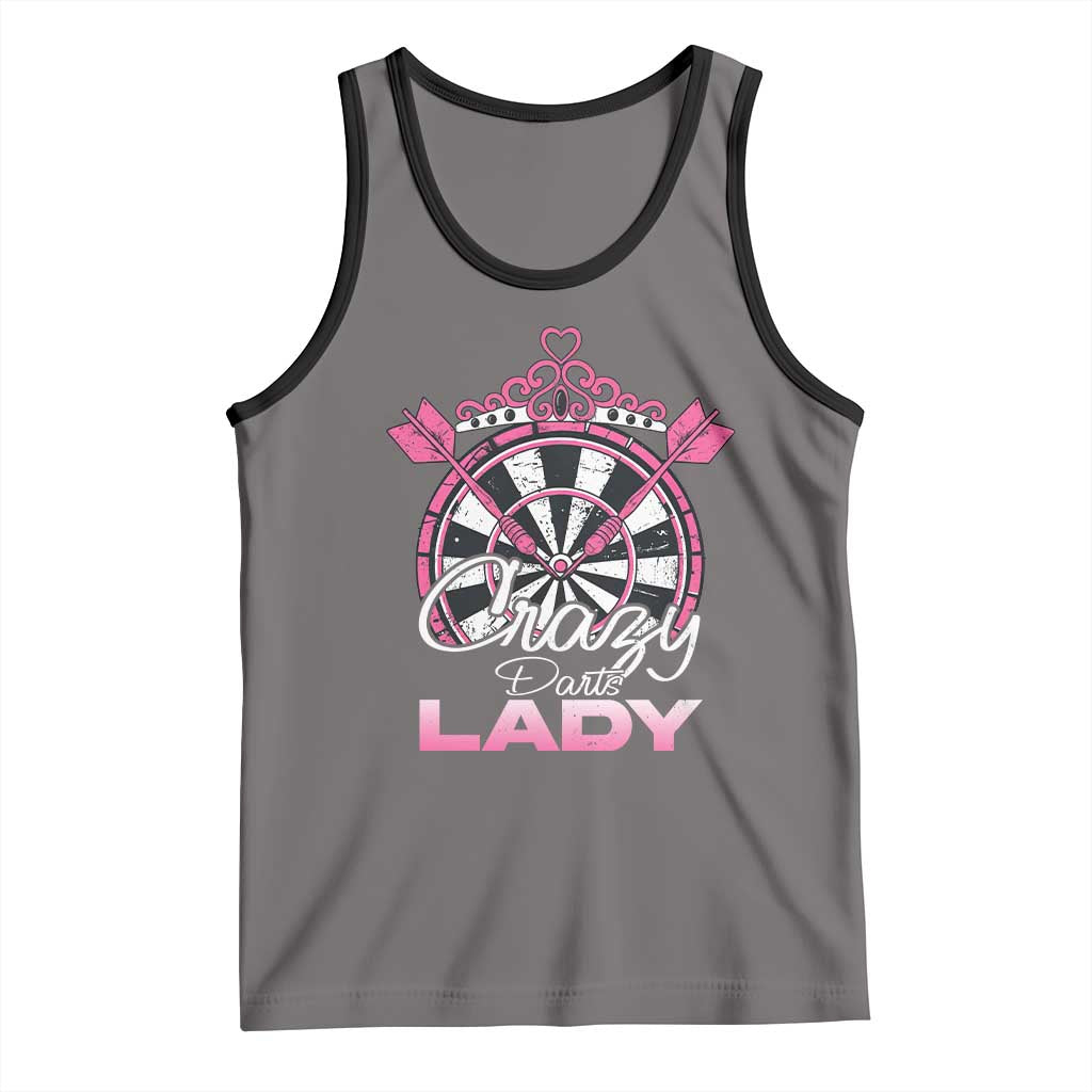 Crazy Darts Lady Tank Top Funny Pub Game Gift For Women - Wonder Print Shop