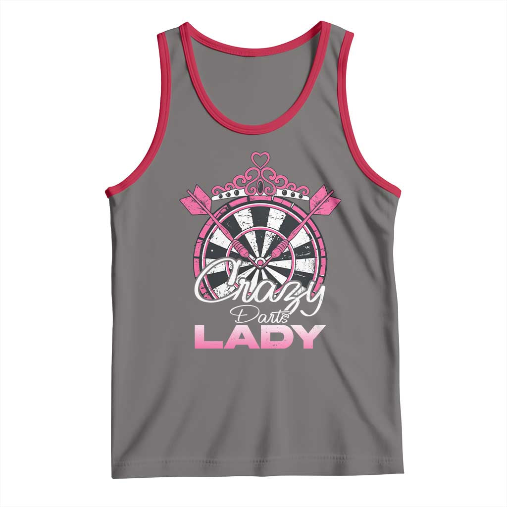 Crazy Darts Lady Tank Top Funny Pub Game Gift For Women - Wonder Print Shop