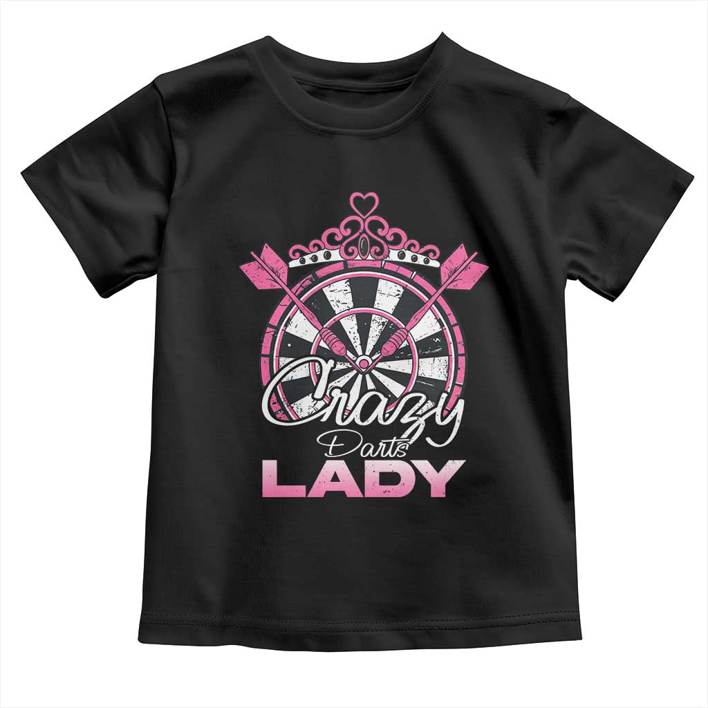 Crazy Darts Lady Toddler T Shirt Funny Pub Game Gift For Women - Wonder Print Shop