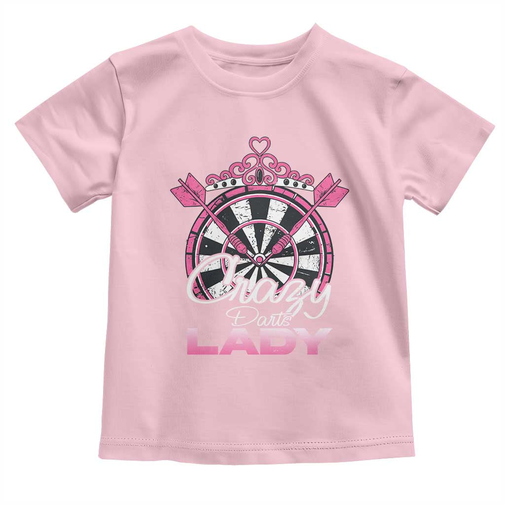 Crazy Darts Lady Toddler T Shirt Funny Pub Game Gift For Women - Wonder Print Shop