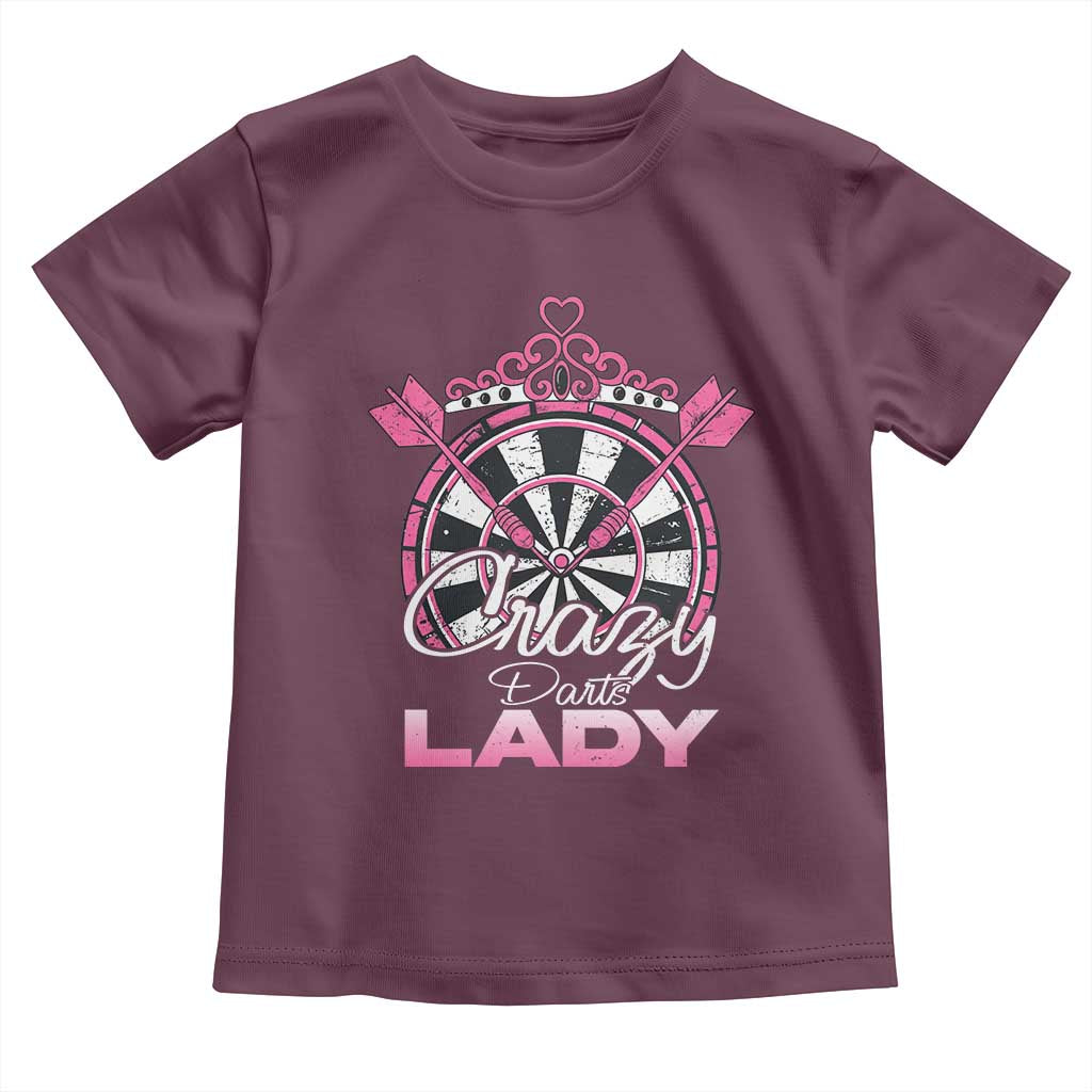 Crazy Darts Lady Toddler T Shirt Funny Pub Game Gift For Women - Wonder Print Shop