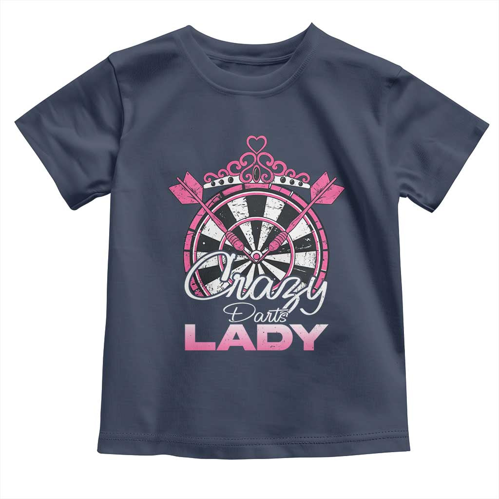 Crazy Darts Lady Toddler T Shirt Funny Pub Game Gift For Women - Wonder Print Shop