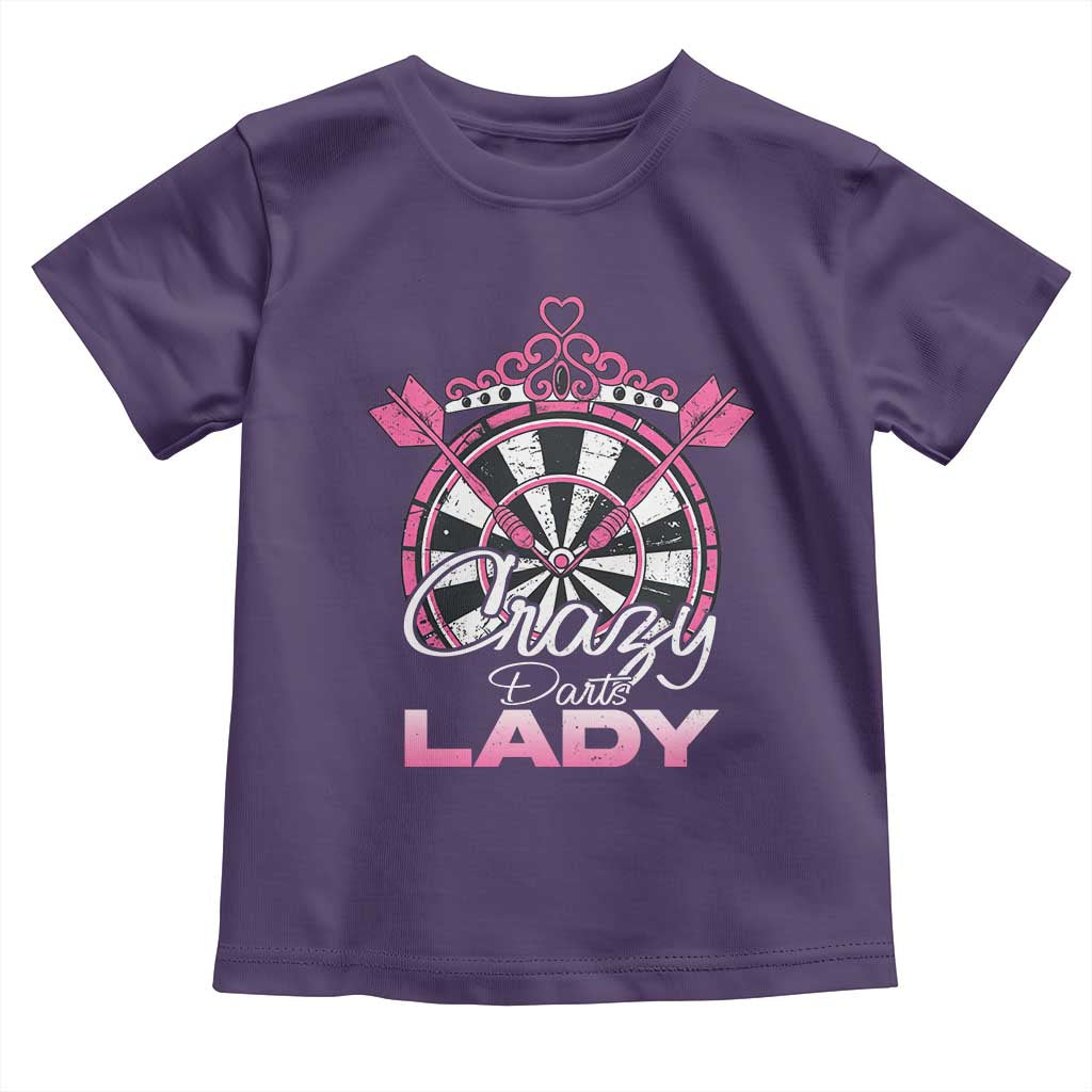 Crazy Darts Lady Toddler T Shirt Funny Pub Game Gift For Women - Wonder Print Shop