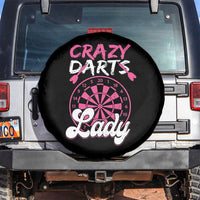 Crazy Darts Lady Bullseye Dart Shooting Spare Tire Cover Female Dartist Gift - Wonder Print Shop