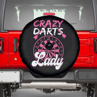 Crazy Darts Lady Bullseye Dart Shooting Spare Tire Cover Female Dartist Gift - Wonder Print Shop