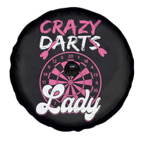 Crazy Darts Lady Bullseye Dart Shooting Spare Tire Cover Female Dartist Gift - Wonder Print Shop