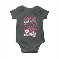 Crazy Darts Lady Bullseye Dart Shooting Baby Onesie Female Dartist Gift - Wonder Print Shop
