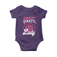 Crazy Darts Lady Bullseye Dart Shooting Baby Onesie Female Dartist Gift - Wonder Print Shop