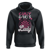 Crazy Darts Lady Bullseye Dart Shooting Hoodie Female Dartist Gift - Wonder Print Shop