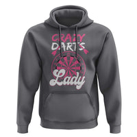 Crazy Darts Lady Bullseye Dart Shooting Hoodie Female Dartist Gift - Wonder Print Shop