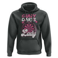 Crazy Darts Lady Bullseye Dart Shooting Hoodie Female Dartist Gift - Wonder Print Shop