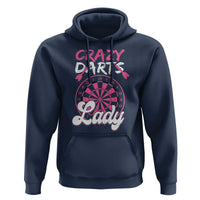 Crazy Darts Lady Bullseye Dart Shooting Hoodie Female Dartist Gift - Wonder Print Shop