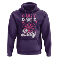 Crazy Darts Lady Bullseye Dart Shooting Hoodie Female Dartist Gift - Wonder Print Shop