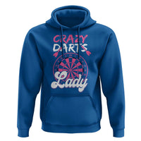 Crazy Darts Lady Bullseye Dart Shooting Hoodie Female Dartist Gift - Wonder Print Shop