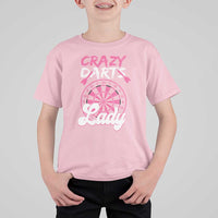 Crazy Darts Lady Bullseye Dart Shooting T Shirt For Kid Female Dartist Gift - Wonder Print Shop