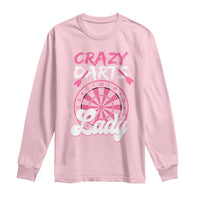 Crazy Darts Lady Bullseye Dart Shooting Long Sleeve Shirt Female Dartist Gift - Wonder Print Shop