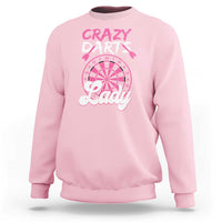 Crazy Darts Lady Bullseye Dart Shooting Sweatshirt Female Dartist Gift - Wonder Print Shop