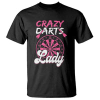 Crazy Darts Lady Bullseye Dart Shooting T Shirt Female Dartist Gift - Wonder Print Shop