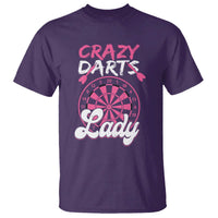 Crazy Darts Lady Bullseye Dart Shooting T Shirt Female Dartist Gift - Wonder Print Shop