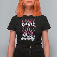 Crazy Darts Lady Bullseye Dart Shooting T Shirt For Women Female Dartist Gift - Wonder Print Shop