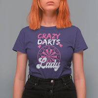 Crazy Darts Lady Bullseye Dart Shooting T Shirt For Women Female Dartist Gift - Wonder Print Shop