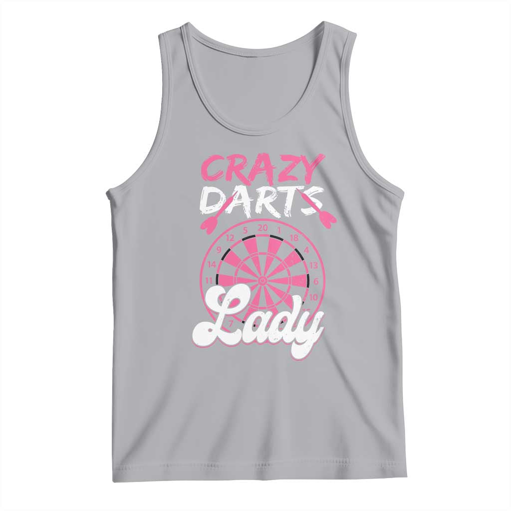 Crazy Darts Lady Bullseye Dart Shooting Tank Top Female Dartist Gift - Wonder Print Shop