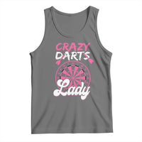 Crazy Darts Lady Bullseye Dart Shooting Tank Top Female Dartist Gift - Wonder Print Shop