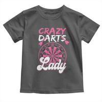 Crazy Darts Lady Bullseye Dart Shooting Toddler T Shirt Female Dartist Gift - Wonder Print Shop