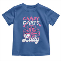 Crazy Darts Lady Bullseye Dart Shooting Toddler T Shirt Female Dartist Gift - Wonder Print Shop