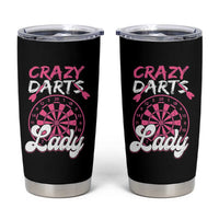 Crazy Darts Lady Bullseye Dart Shooting Tumbler Cup Female Dartist Gift - Wonder Print Shop