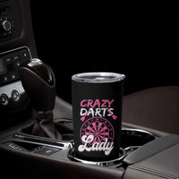 Crazy Darts Lady Bullseye Dart Shooting Tumbler Cup Female Dartist Gift - Wonder Print Shop