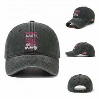 Crazy Darts Lady Bullseye Dart Shooting Washed Cotton Baseball Cap Female Dartist Gift