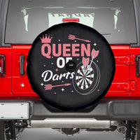 Queen Of Darts Bullseye Shooter Spare Tire Cover Female Dartist Gift - Wonder Print Shop