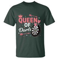 Queen Of Darts Bullseye Shooter T Shirt Female Dartist Gift - Wonder Print Shop