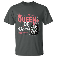 Queen Of Darts Bullseye Shooter T Shirt Female Dartist Gift - Wonder Print Shop