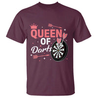 Queen Of Darts Bullseye Shooter T Shirt Female Dartist Gift - Wonder Print Shop