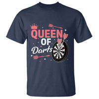 Queen Of Darts Bullseye Shooter T Shirt Female Dartist Gift - Wonder Print Shop