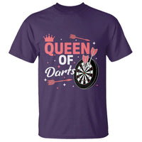 Queen Of Darts Bullseye Shooter T Shirt Female Dartist Gift - Wonder Print Shop