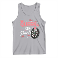 Queen Of Darts Bullseye Shooter Tank Top Female Dartist Gift - Wonder Print Shop