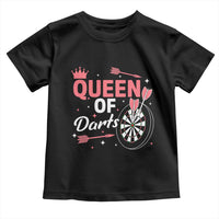 Queen Of Darts Bullseye Shooter Toddler T Shirt Female Dartist Gift - Wonder Print Shop