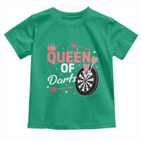 Queen Of Darts Bullseye Shooter Toddler T Shirt Female Dartist Gift - Wonder Print Shop