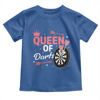 Queen Of Darts Bullseye Shooter Toddler T Shirt Female Dartist Gift - Wonder Print Shop