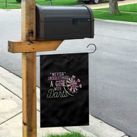 Never Underestimate A Girl With Dart Garden Flag Sports Lover Gift - Wonder Print Shop