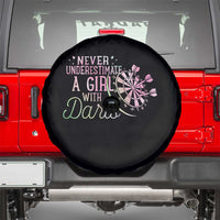 Never Underestimate A Girl With Dart Spare Tire Cover Sports Lover Gift - Wonder Print Shop