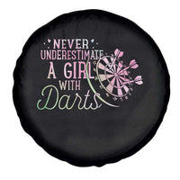 Never Underestimate A Girl With Dart Spare Tire Cover Sports Lover Gift - Wonder Print Shop